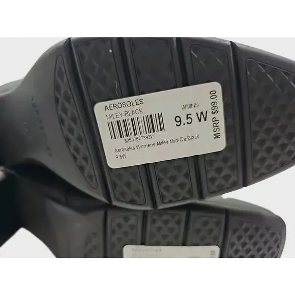 Aerosoles ~Woman Size 9.5W~ Black Miley Mid-Ca Ankle Boots NWOB. - Picture 4 of 14